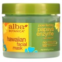 Alba Botanica, 하와이안 뷰티 페이셜 마스크, 모공을 잡아 주는 파파야 효소, 85g(3oz)