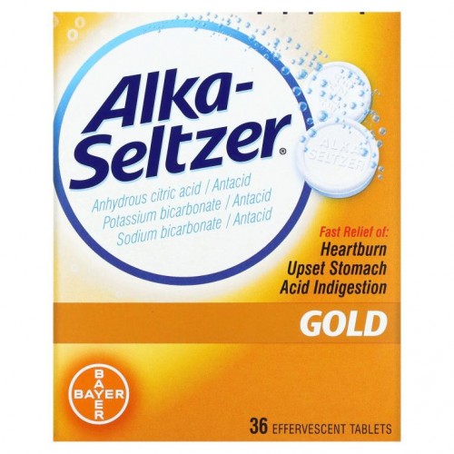 Alka-Seltzer, 골드, 발포정 36정