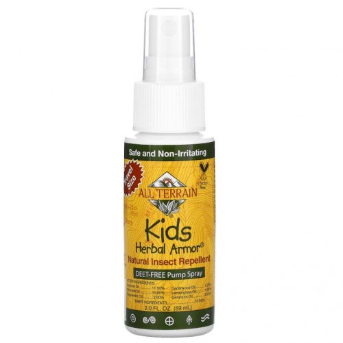 All Terrain, Kids Herbal Armor, 천연 벌레 퇴치제, 59ml(2fl oz)