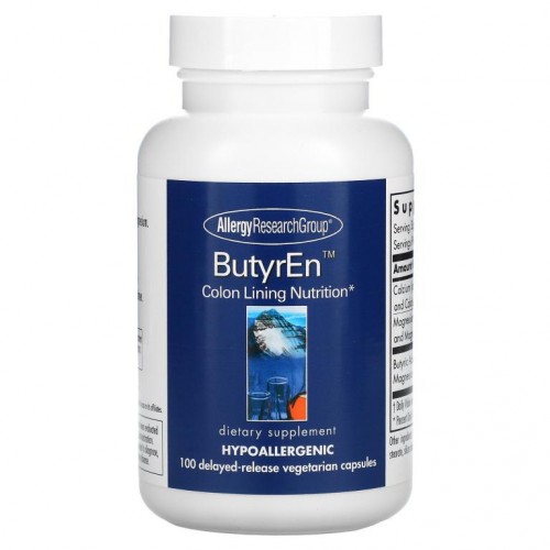 Allergy Research Group, ButyrEn, 지연 방출 식물성 캡슐 100정