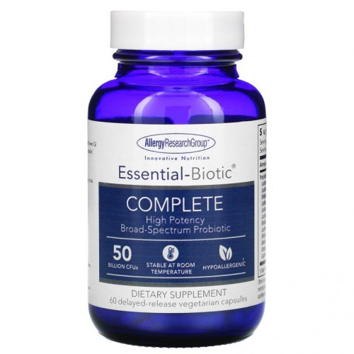 Allergy Research Group, Essential-Biotic 컴플리트, 500억 CFU, 지연 방출 베지 캡슐 60정
