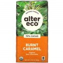 Alter Eco, 유기농 다크 초콜릿 바, 번트 캐러멜, 카카오 70%, 80g(2.82oz)