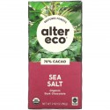 Alter Eco, 유기농 다크 초콜릿 바, 바다 소금, 카카오 70%, 80g (2.82oz)