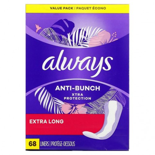 Always, 안티-번치 엑스트라 프로텍션 데일리 라이너, 엑스트라 롱, 라이너 68개