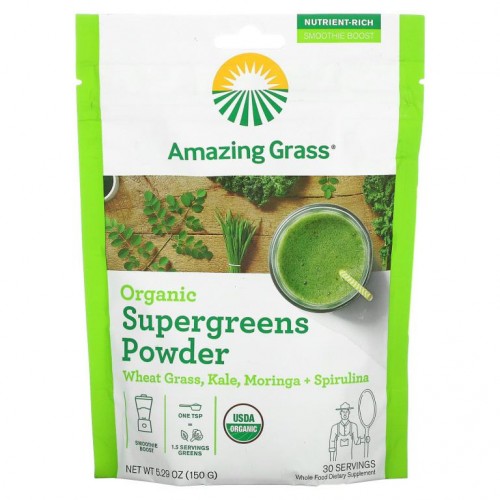 Amazing Grass, 유기농 슈퍼그린 분말, 150g(5.29oz)