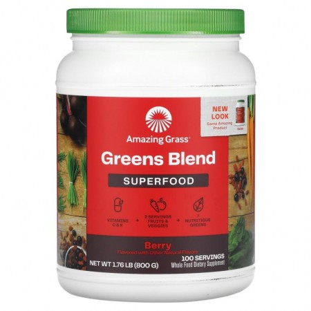 Amazing Grass, Green Superfood, 베리, 800g(28.2oz)