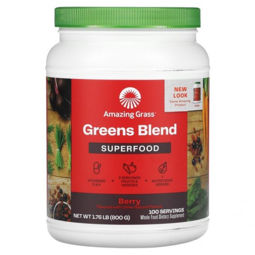 Amazing Grass, Green Superfood, 베리, 800g(28.2oz)