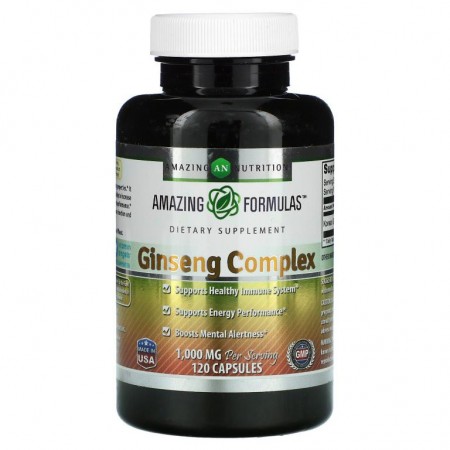 Amazing Nutrition, 인삼 복합체, 1,000mg, 캡슐 120정
