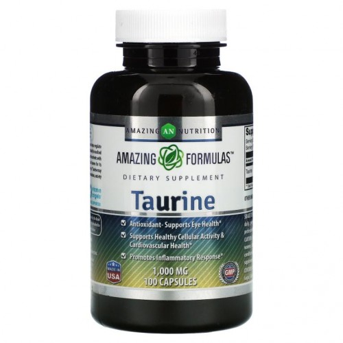 Amazing Nutrition, Taurine, 1,000 mg, 100 Capsules
