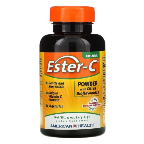 American Health, 에스터-C, 시트러스 바이오플라보노이드 함유 파우더, 4 온스 (113.4 g)