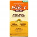 American Health, Ester-C, D3 함유, 베지 정제 60정