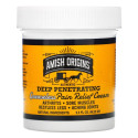 Amish Origins, 깊게 침투, 기름기 없는 통증 완화 크림, 3.5 oz (99.22 g)