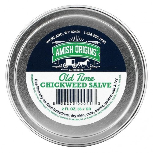 Amish Origins, Old Time Chickweed Salve, 2 fl oz (56.7 gr)