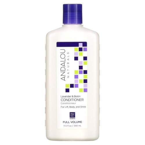 Andalou Naturals, 컨디셔너, 헤어 볼륨 및 리프팅, 힘 있고 윤기있는 모발, 라벤더와 비오틴, 11.5 fl oz (340ml)