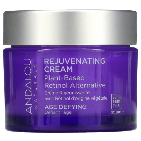 Andalou Naturals, 리주브네이팅 크림, 식물성 레티놀 대용품, 노화 방지, 50g(1.7oz)