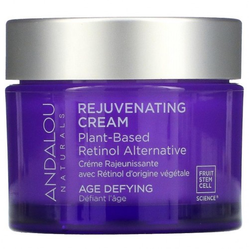 Andalou Naturals, 리주브네이팅 크림, 식물성 레티놀 대용품, 노화 방지, 50g(1.7oz)