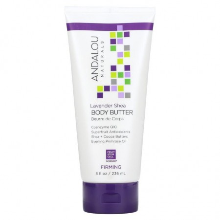 Andalou Naturals, 바디 버터, 퍼밍, 라벤더 시아, 8 fl oz (236 ml)