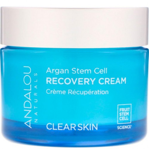 Andalou Naturals, 아르간 줄기세포 리커버리 크림, 깨끗한 피부, 50ml(1.7fl oz)