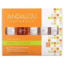 Andalou Naturals, 겟 스타티드 브라이트닝 , 스킨 케어 에센셜, 5 개입 키트