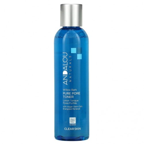 Andalou Naturals, 퓨어 모공 토너, 버드나무 껍질, 6 fl oz(178 ml)