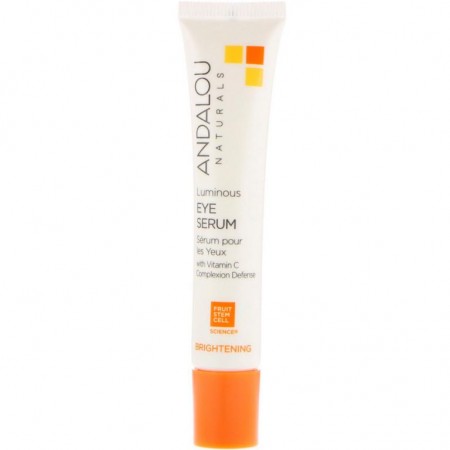 Andalou Naturals, 루미너스 아이 세럼, 0.6fl oz (18ml)
