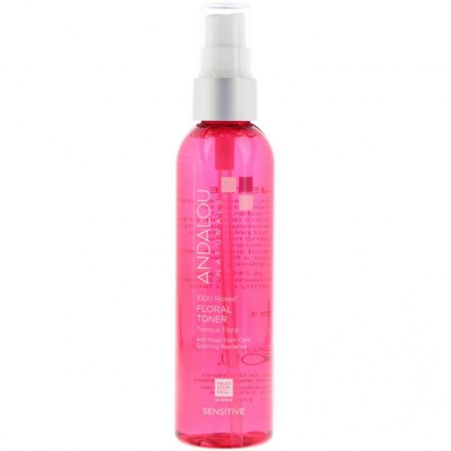 Andalou Naturals, 플로랄 토너, 1000 Roses, 민감성 피부, 178ml(6fl oz)