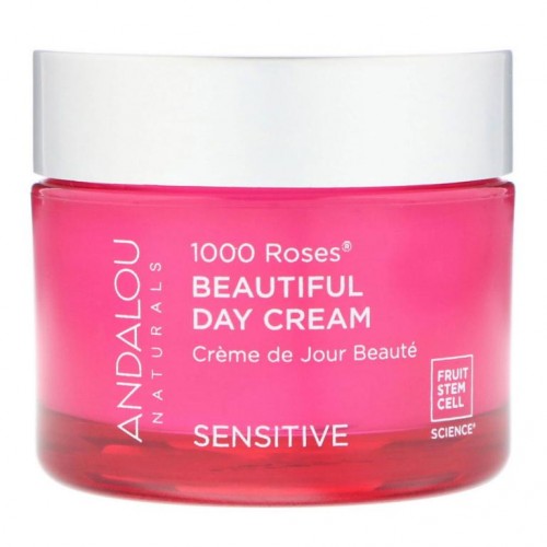 Andalou Naturals, 1000 Roses, 뷰티풀 데이 크림, 민감성 피부용, 50ml(1.7oz)