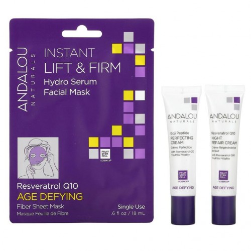 Andalou Naturals, Age Defying Day To Night, 3 Piece Kit