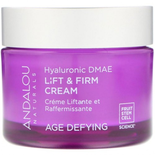Andalou Naturals, Andalou Naturals, 리프트 & 펌 크림, 히알루론산 DMAE, 1.7 fl oz (50 ml)