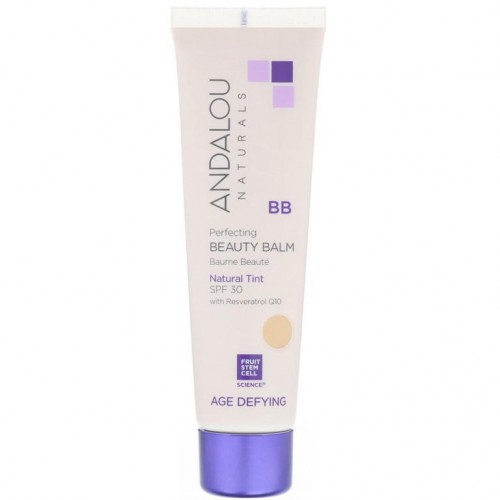 Andalou Naturals, BB Perfecting Beauty Balm, 노화 방지, SPF 30, 천연 색조, 58ml(2fl oz)