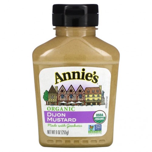 Annie's Naturals, 오가닉, 디종 머스타드, 9 온스 (255 그램)