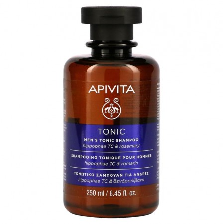 Apivita, Men's Tonic Shampoo, Hippophae TC & Rosemary, 8.45 fl oz (250 ml)