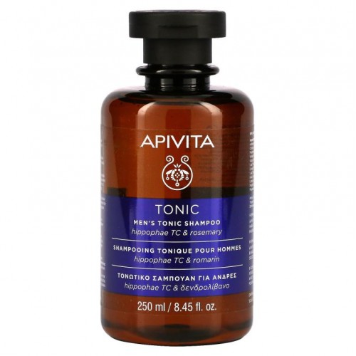 Apivita, Men's Tonic Shampoo, Hippophae TC & Rosemary, 8.45 fl oz (250 ml)