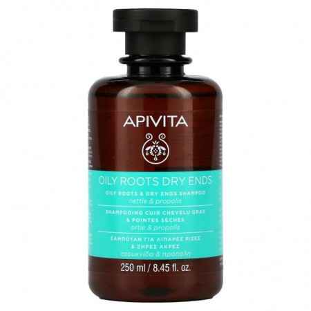 Apivita, Oily Roots & Dry Ends Shampoo, 8.45 fl oz (250 ml)