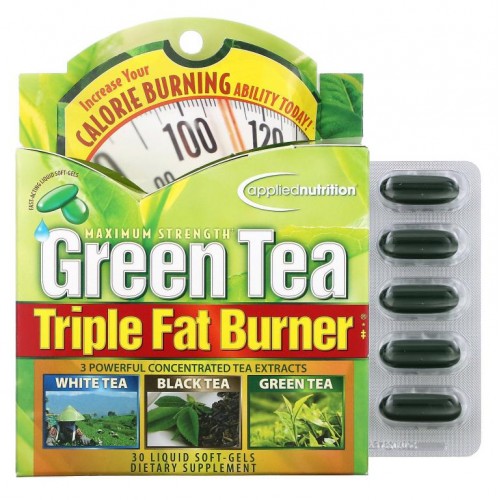 Applied Nutrition, Green Tea Triple Fat Burner, 액상 소프트젤 30개