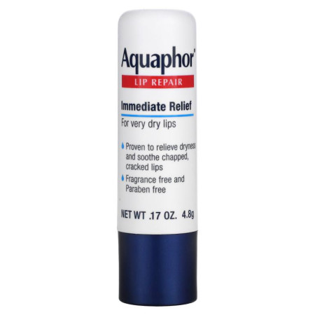 Aquaphor, 립 리페어, 스틱, 즉각적인 완화, 무향료, 스틱 1개, 0.17oz(4.8g)