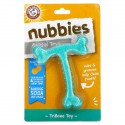 Arm & Hammer, Nubbies, Dental Toys For Moderate Chewers, Tribone, Peanut Butter, 1 Toy