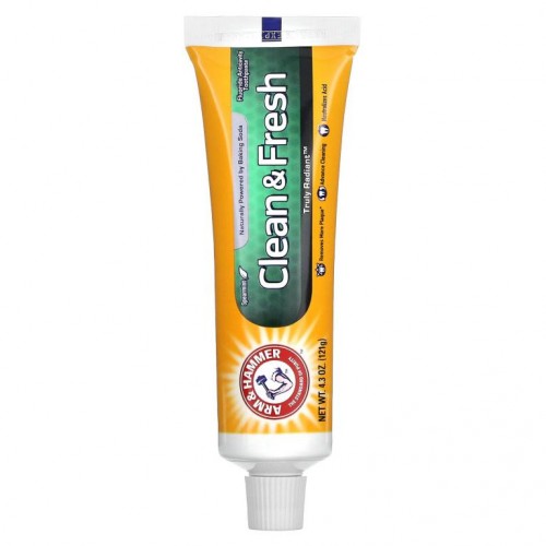 Arm & Hammer, Truly Radiant, 클린 앤 프레시 치약, 스피어민트, 121g(4.3oz)
