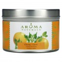 Aroma Naturals, Soy VegePure, 여행용 틴 캔들, 클래리티, 오렌지 & 삼나무, 79.38g(2.8oz)