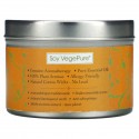 Aroma Naturals, Soy VegePure, 여행용 틴 캔들, 클래리티, 오렌지 & 삼나무, 79.38g(2.8oz)