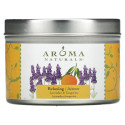 Aroma Naturals, Soy VegePure, 여행용 틴 캔들, 릴랙싱, 라벤더 & 귤, 79.38g(2.8oz)