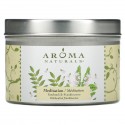 Aroma Naturals, Soy VegePure, 여행용 틴 캔들, 메디테이션, 파촐리 & 유향. 79.38g(2.8oz)