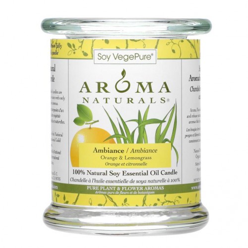 Aroma Naturals, Soy VegePure, 분위기, 오렌지 & 레몬그라라스, 8.8 oz (260 g)