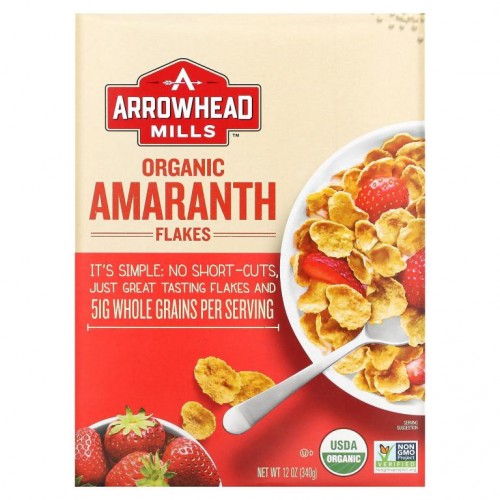 Arrowhead Mills, 유기농 천일홍 플래이크, 12 oz (340 g)