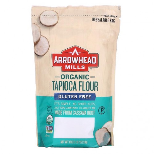 Arrowhead Mills, 유기농 타피오카 가루, 510g (18 oz)