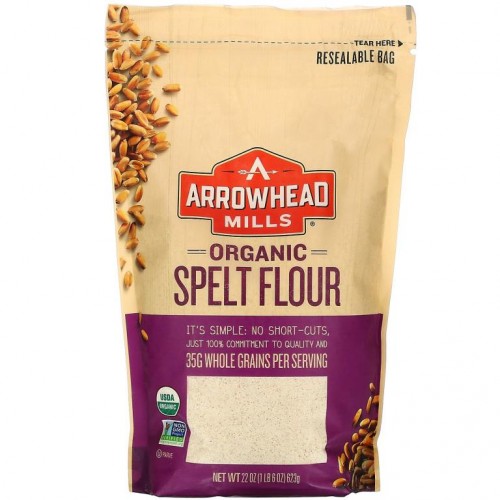 Arrowhead Mills, 유기농 스펠트 가루, 623g(22oz)