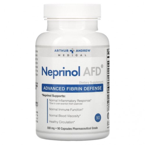 Arthur Andrew Medical, Neprinol AFD, 어드밴스드 섬유소 디펜스, 500 mg, 90 정