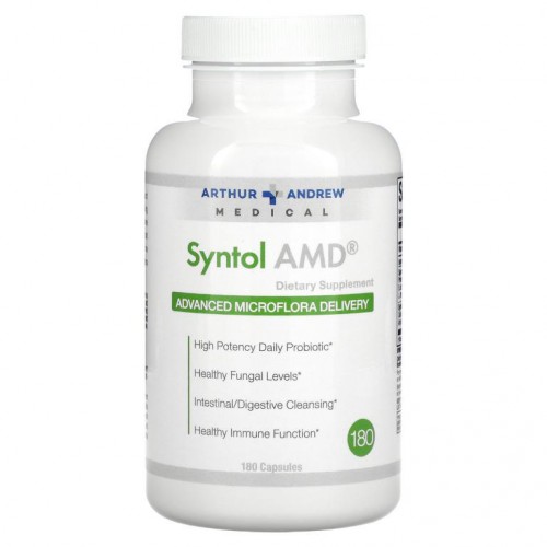 Arthur Andrew Medical, Syntol AMD, 향상된 마이크로플로라 전달, 500mg, 캡슐 180정