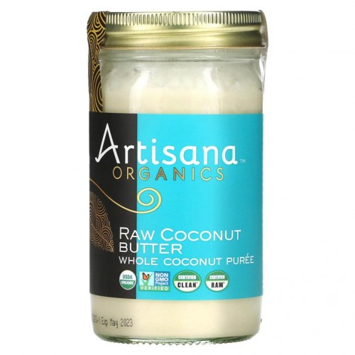Artisana, 오가닉스, 무가공 코코넛 버터, 397g(14oz)