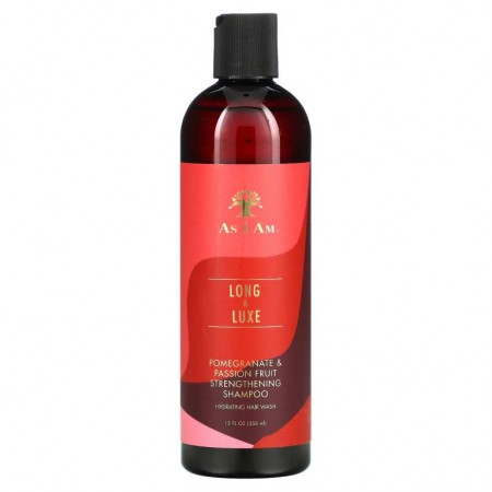 As I Am, Long & Luxe, Strengthening Shampoo, Pomegranate & Passion Fruit, 12 fl oz (355 ml)